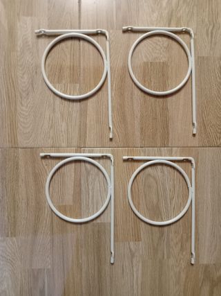 Soporte baldas Ikea Ekby Osten blanco