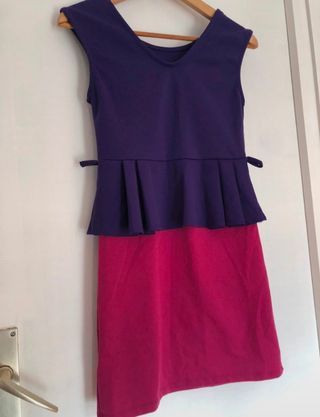 Vestido Zawary fucsia-morado talla XS