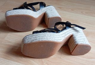 Sandalias Camila's negras, talla 38