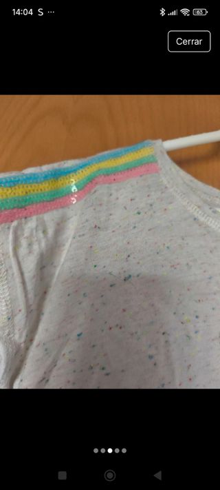 Camiseta niña T-7, multicolor