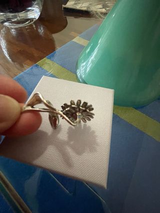Fiore decorativo in argento 