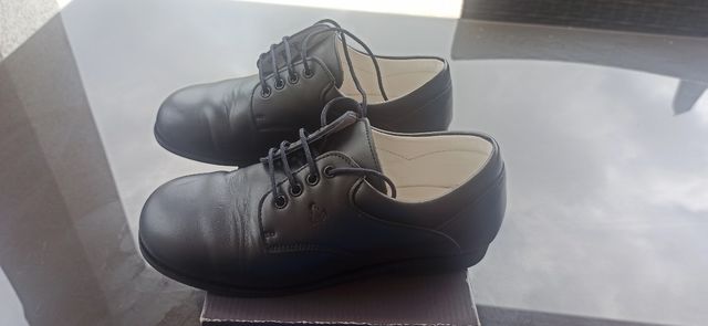 Zapatos niño piel negros talla 34