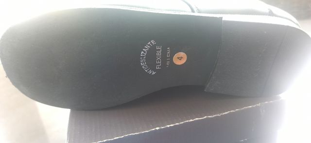 Zapatos niño piel negros talla 34