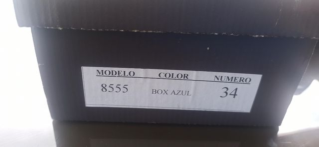 Zapatos niño piel negros talla 34