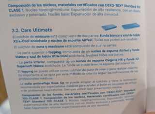 Colchón para Minicuna Ecus Care Ultimate