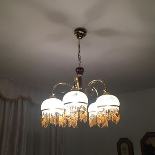 Lampara techo vintage 5 luces