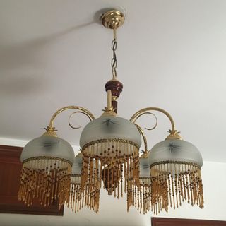 Lampara techo vintage 5 luces