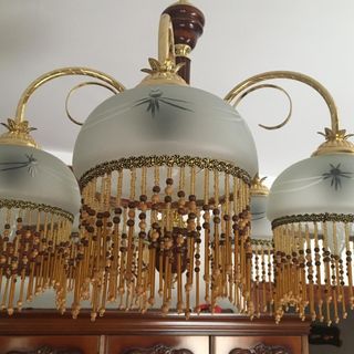 Lampara techo vintage 5 luces
