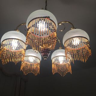 Lampara techo vintage 5 luces