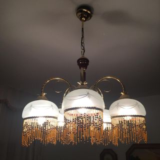 Lampara techo vintage 5 luces