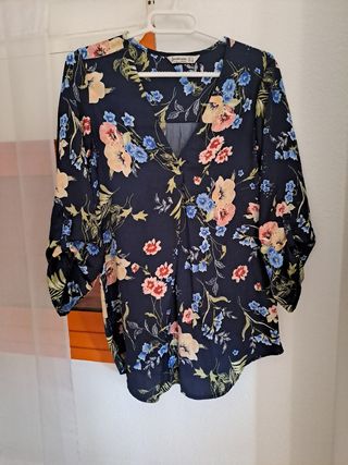 Blusa Stradivarius s  Azul