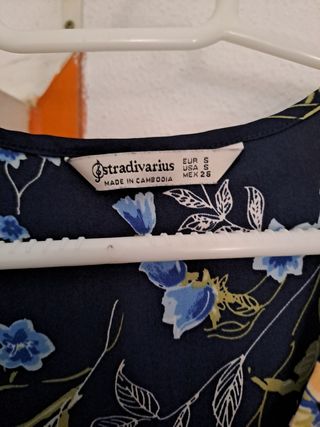 Blusa Stradivarius s  Azul