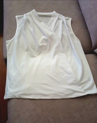 Blusa blanca cruzada