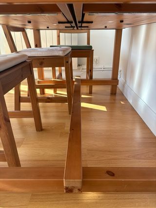 Mesa extensible Nordviken + 6 sillas a juego