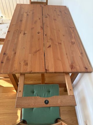 Mesa extensible Nordviken + 6 sillas a juego