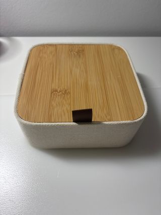 Joyero bambú-tela | Caja organizadora