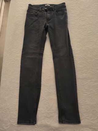 Pantalones Skinny Gris Hombre