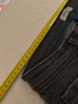 Pantalones Skinny Gris Hombre