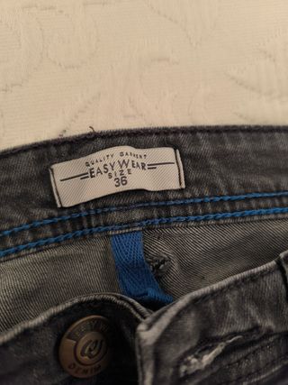 Pantalones Skinny Gris Hombre