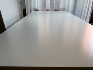 Mesa extensible Norden blanca