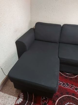 Sofá cama negro 3 plazas