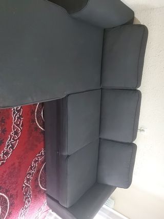 Sofá cama negro 3 plazas