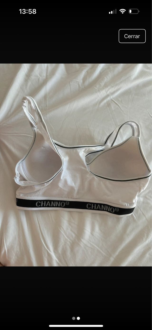 Sujetador deportivo CHANNO 85B blanco