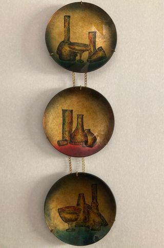3 Piatti Decorativi Vintage