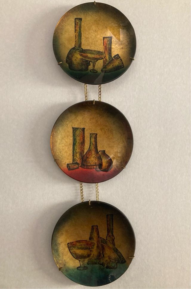 3 Piatti Decorativi Vintage
