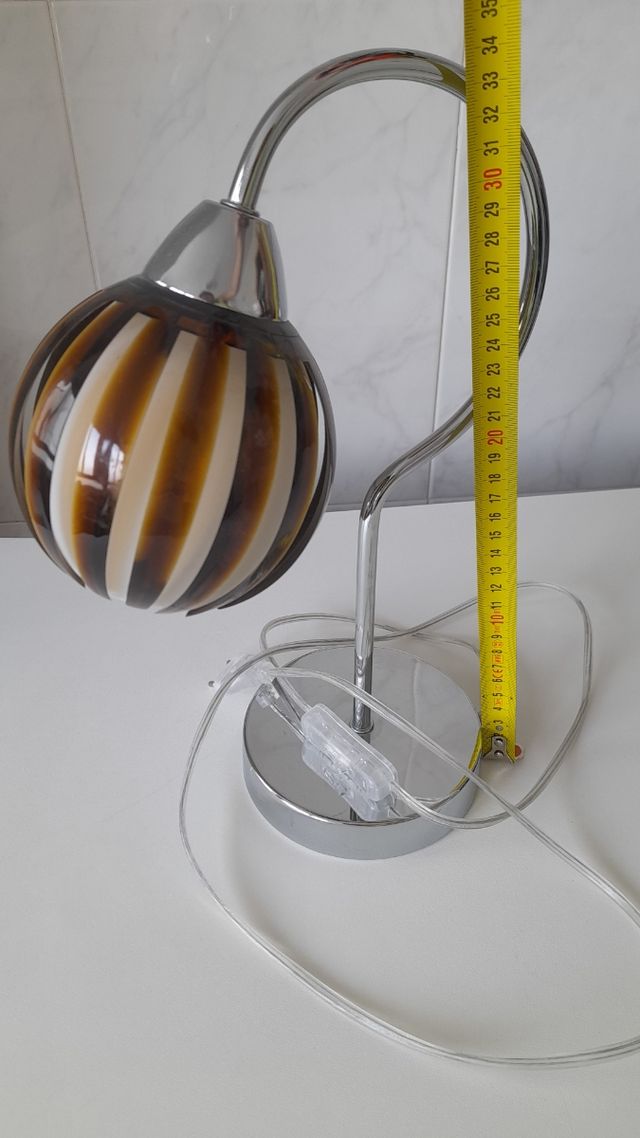 2 Lámparas - Techo y Mesilla - Marrón