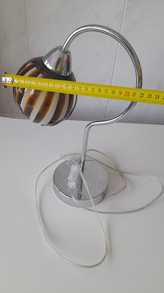 2 Lámparas - Techo y Mesilla - Marrón