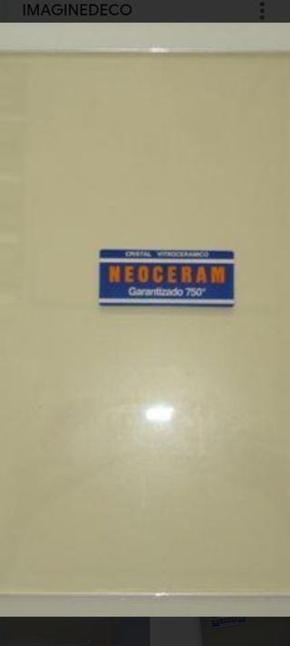 Cristal NEOCERAM Beige para Chimenea