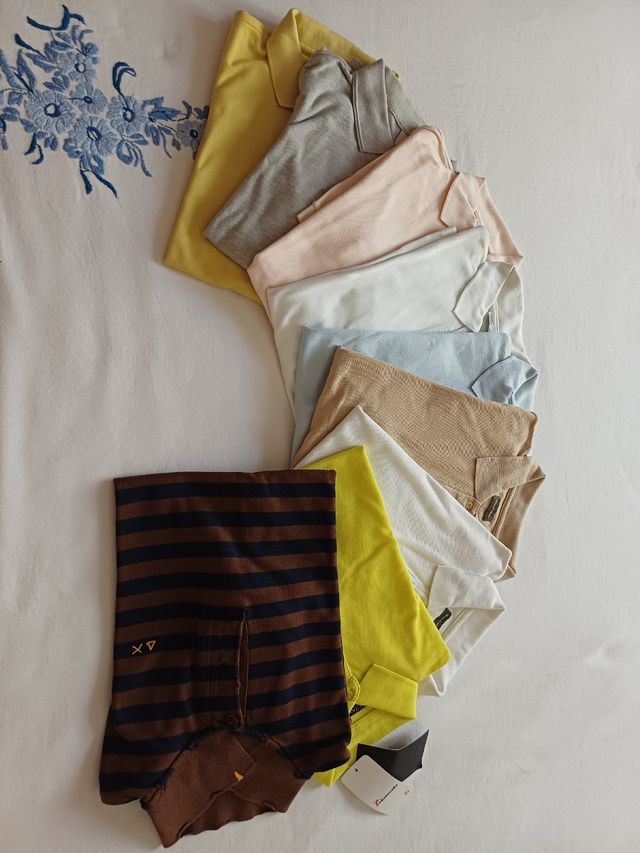 Pacco di 9 polo cotone ragazzo