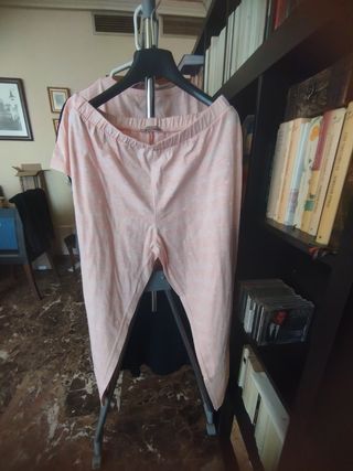 Pijama rosa y estrellas blancasmujer - Talla M