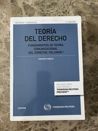 Teoría del derecho. (Volumen I)