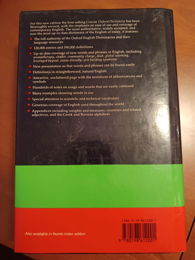 THE CONCISE OXFORD DICTIONARY