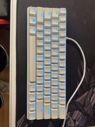 Teclado gaming blanco