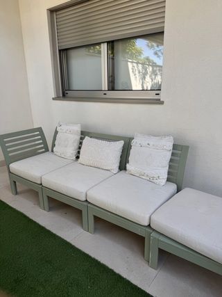 Sillón exterior chill out con cojines - 4 plazas 