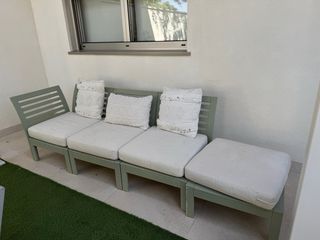 Sillón exterior chill out con cojines - 4 plazas 