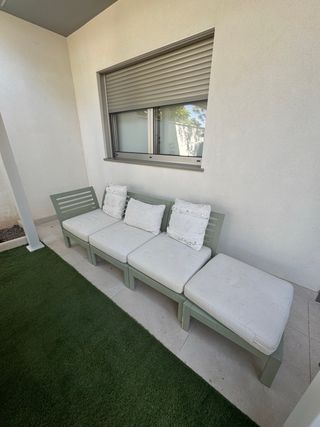 Sillón exterior chill out con cojines - 4 plazas 