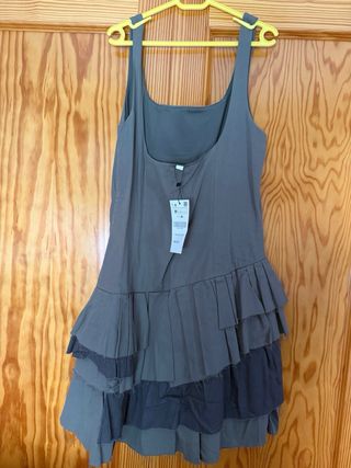 Vestido gris Zara - Talla M