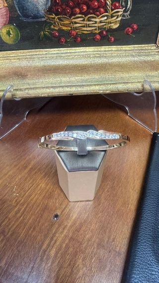 Brazalete oro 18 kl azul - Joya elegante