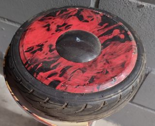 Hoverboard con diseño de llamas + Kart pilot