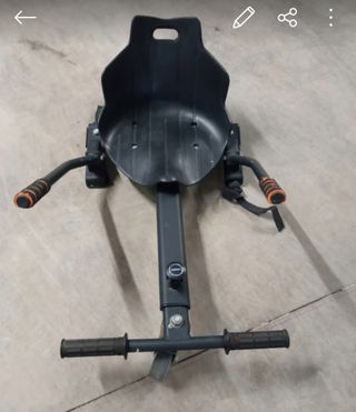 Hoverboard con diseño de llamas + Kart pilot