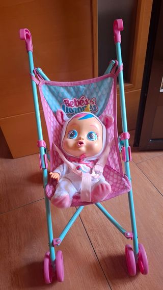 Bebé Llorón Unicornio + carrito