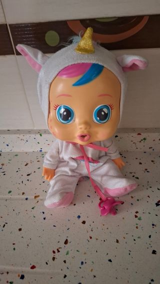 Bebé Llorón Unicornio + carrito