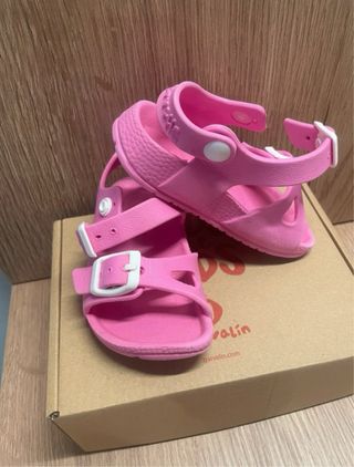 Sandali bimba rosa Dr. Martens