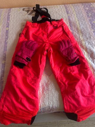 Pantalón+Guantes Esquí Niña