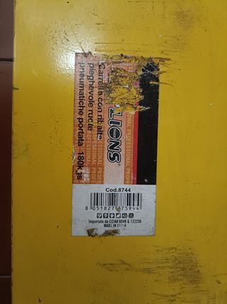 Carrello trasporto manuale Lions con 2 ruote 