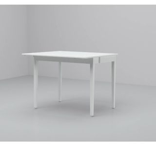 Mesa de ala abatible blanca plegable. 